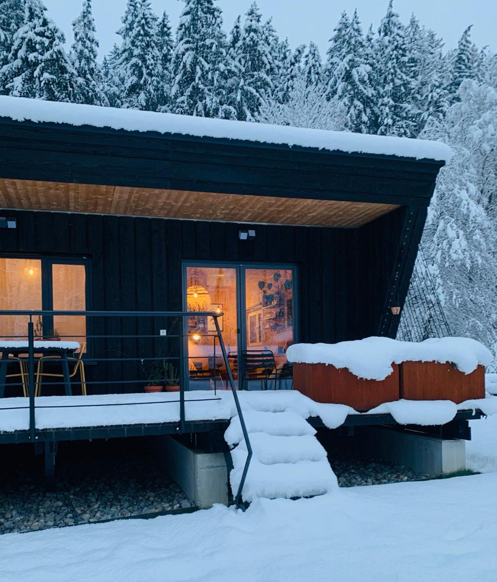 Hjem - Tiny Homes Direkt Am Wald Zwischen Allgaeu & Bodensee Bergatreute Exterior photo